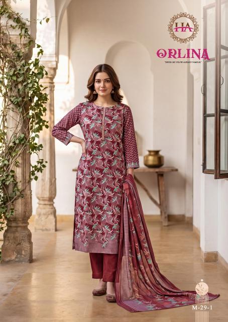 Alok suit orlina printed dress material wholesale